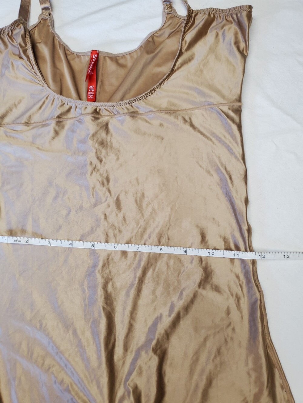 Spanx Open Bust Shaping Bodysuit Catsuit 2X Bronze/Gold Shapewear Full Leg - Picture 3 of 6